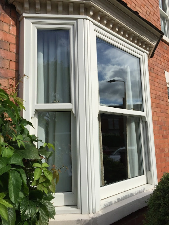 UPVC White Foiled Sliding Sash - West Bridgford Nottingham